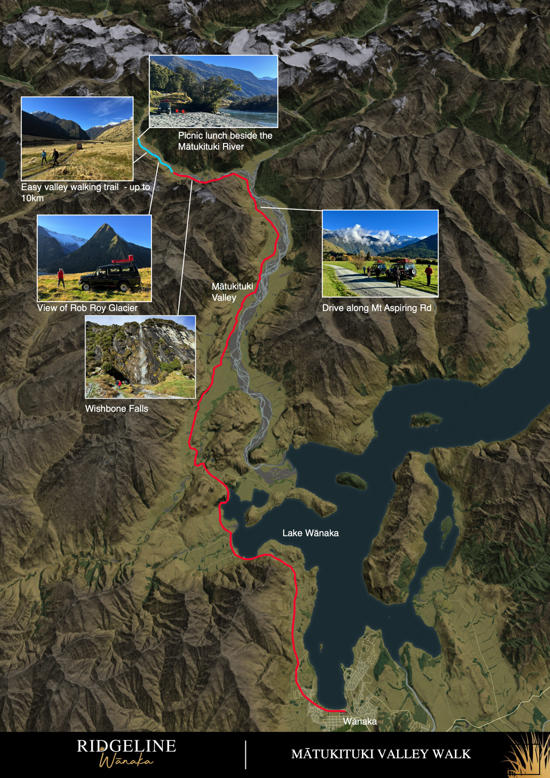 Matukituki Valley Walk - Ridgeline Wanaka